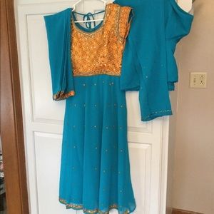 Indian Pakistani Salwar Anarkali chudidar saree